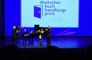 Verleihung des Buchhandlungspreises in Heidelberg 2016. © Bundesregierung / Baumann