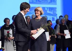 Verleihung des Buchhandlungspreises in Heidelberg 2016. © Bundesregierung / Baumann