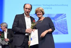 Verleihung des Buchhandlungspreises in Heidelberg 2016. © Bundesregierung / Baumann