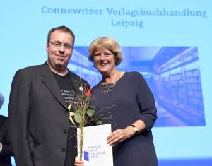 Verleihung des Buchhandlungspreises in Heidelberg 2016. © Bundesregierung / Baumann