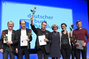 Verleihung des Buchhandlungspreises in Heidelberg 2016. © Bundesregierung / Baumann