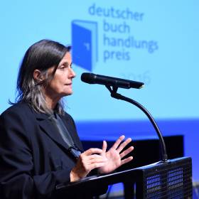 Verleihung des Buchhandlungspreises in Heidelberg 2016. © Bundesregierung / Baumann