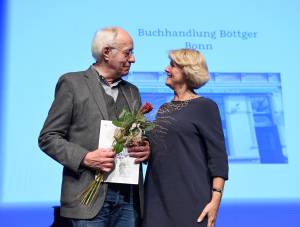 Verleihung des Buchhandlungspreises in Heidelberg 2016. © Bundesregierung / Baumann