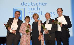 Verleihung des Buchhandlungspreises in Heidelberg 2016. © Bundesregierung / Baumann