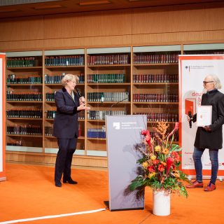 Verleihung Deutscher Buchhandlungspreis 2020 in der Staatsbibliothek Unter den Linden, Berlin © Lene Münch