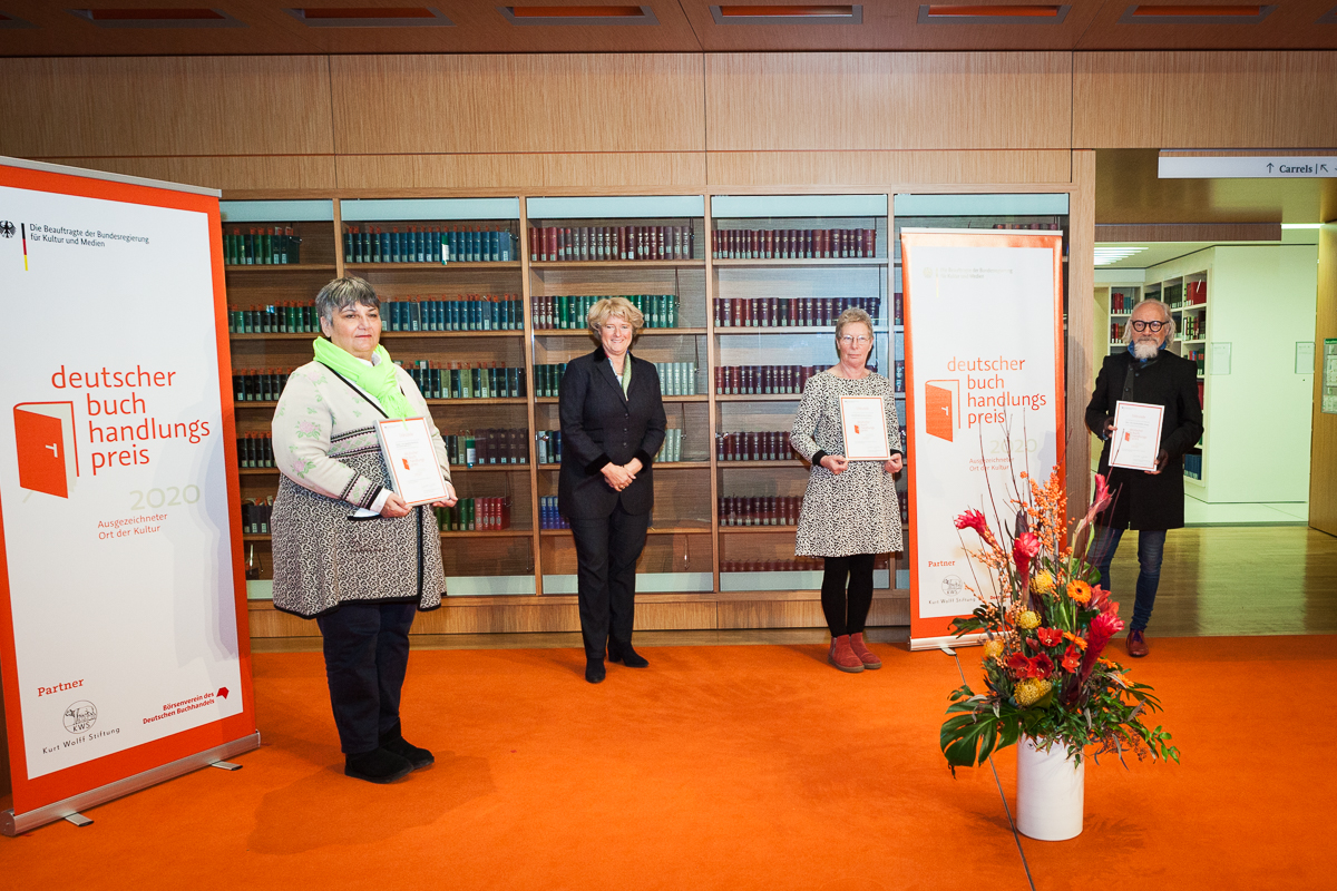 Verleihung Deutscher Buchhandlungspreis 2020 in der Staatsbiblio